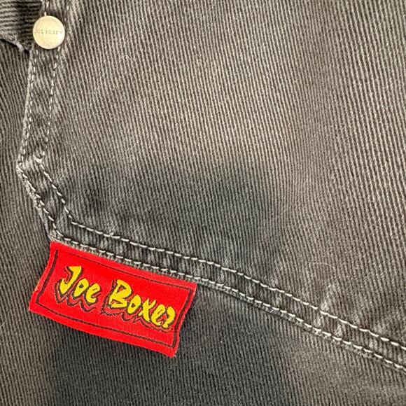 Vintage Joe Boxer Wide Leg Skater Black Jeans JNCO-Vibes Sz Boys 7 - Picture 4 of 5